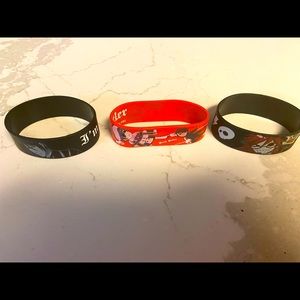Black Butler Anime Assorted Rubber Bracelets